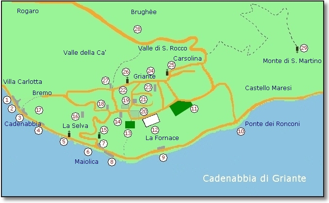 Piantina del paese
